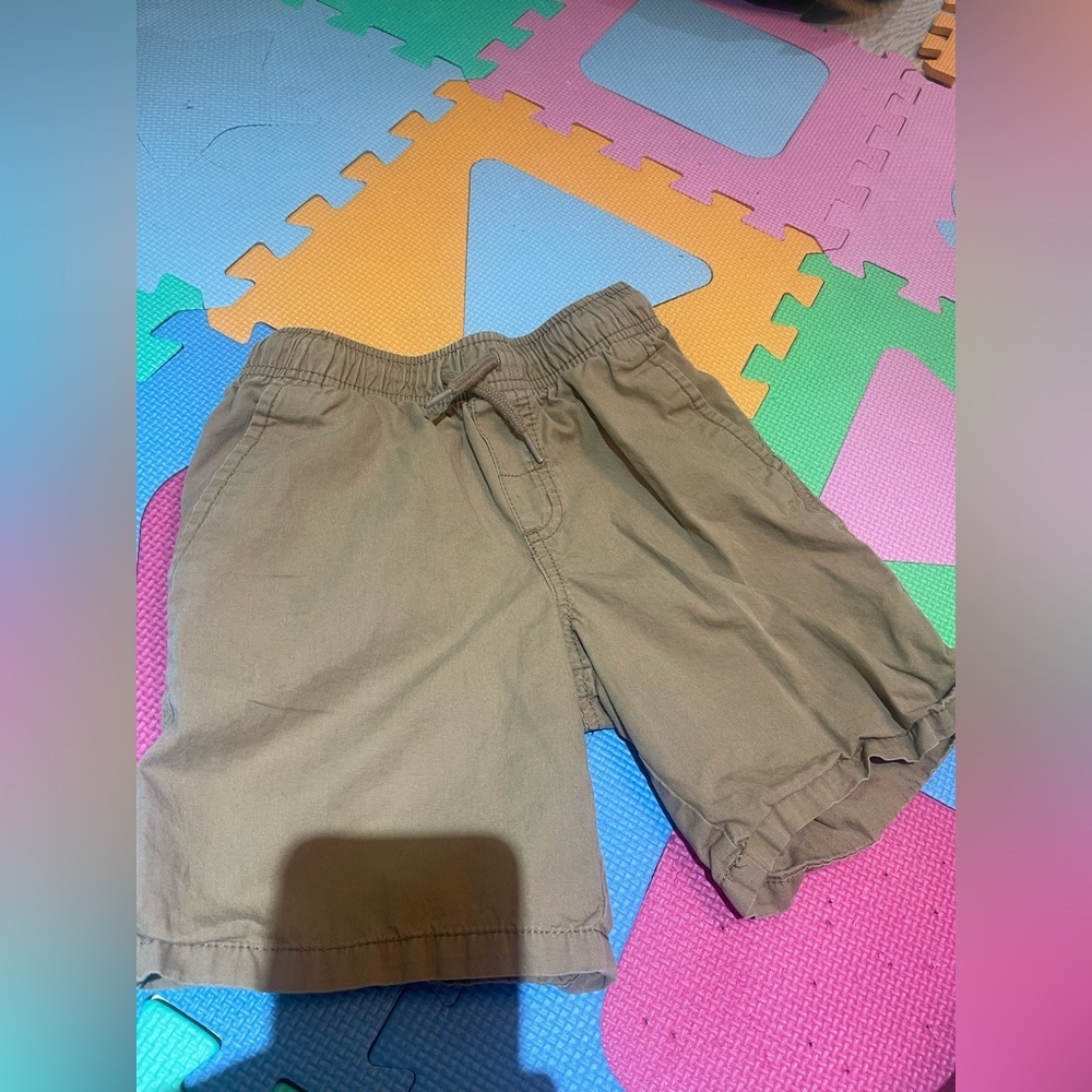 Cat & Jack Tan Elastic Waist Shorts